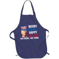 Joe Biden Confused Merry Happy Funny 4th Of July Apron