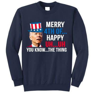 Joe Biden Confused Merry Happy Funny 4th Of July Sweatshirt