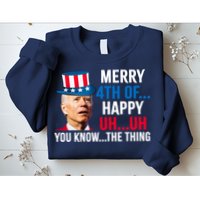 Joe Biden Confused Merry Happy Funny 4th Of July Sweatshirt
