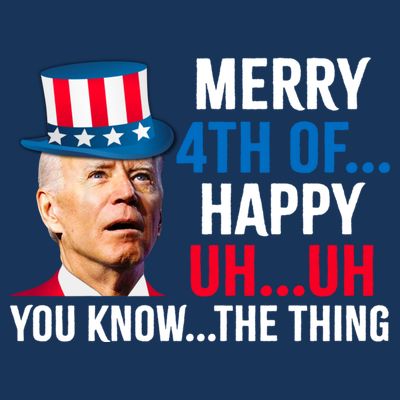 Joe Biden Confused Merry Happy Funny 4th Of July T-Shirt