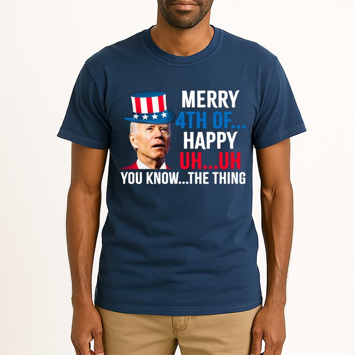 Joe Biden Confused Merry Happy Funny 4th Of July Tall T-Shirt