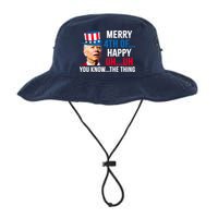 Joe Biden Confused Merry Happy Funny 4th Of July Bucket Hat