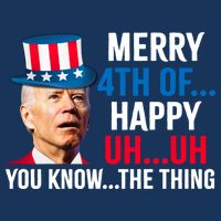 Joe Biden Confused Merry Happy Funny 4th Of July Drawstring Bag