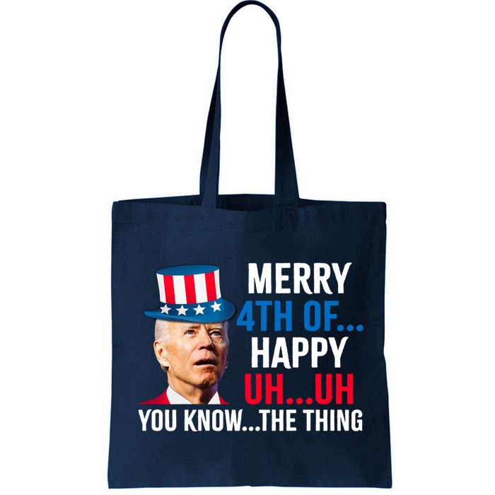 Joe Biden Confused Merry Happy Funny 4th Of July Bag