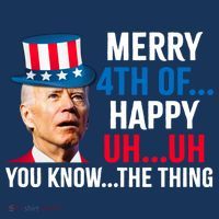 Joe Biden Confused Merry Happy Funny 4th Of July Zip Tote Bag