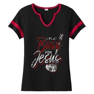 Jesus Bassist Christian Bass Player Bass Guitar Ladies Halftime Notch Neck Tee