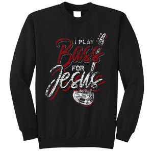 Jesus Bassist Christian Bass Player Bass Guitar Sweatshirt