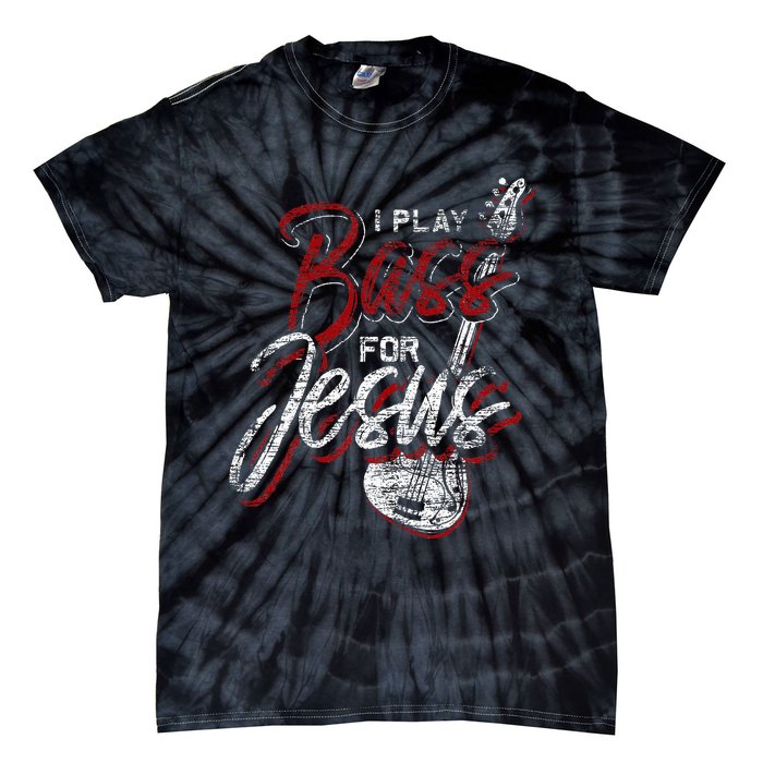 Jesus Bassist Christian Bass Player Bass Guitar Tie-Dye T-Shirt