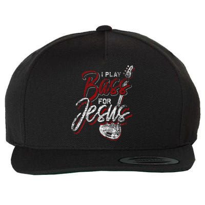 Jesus Bassist Christian Bass Player Bass Guitar Wool Snapback Cap