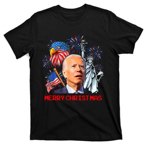 Joe Biden Confused Patriotic Merry Christmas For 4th Of July T-Shirt