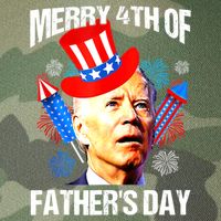 Joe Biden Confused Merry 4th Of Fathers Day Fourth Of July Legacy Tie Dye Trucker Hat