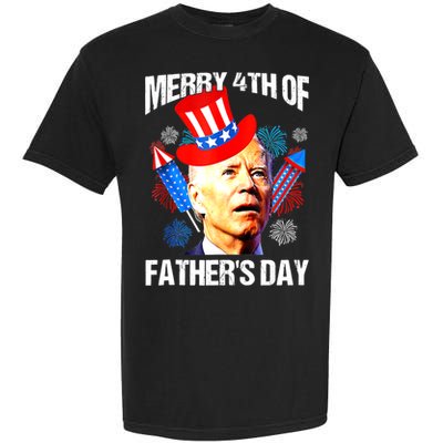 Joe Biden Confused Merry 4th Of Fathers Day Fourth Of July Garment-Dyed Heavyweight T-Shirt