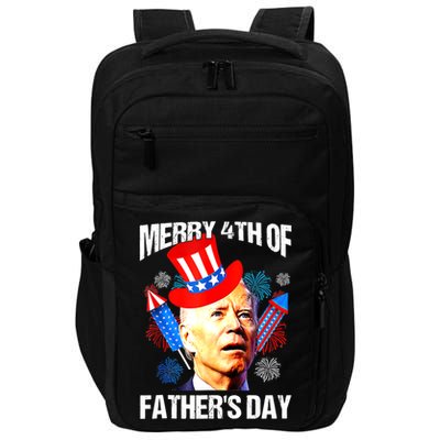 Joe Biden Confused Merry 4th Of Fathers Day Fourth Of July Impact Tech Backpack