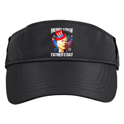 Joe Biden Confused Merry 4th Of Fathers Day Fourth Of July Adult Drive Performance Visor