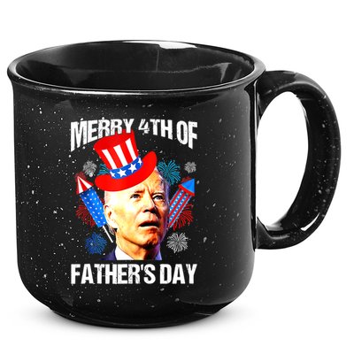 Joe Biden Confused Merry 4th Of Fathers Day Fourth Of July 15oz Campfire Ceramic Mug