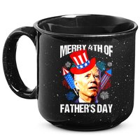 Joe Biden Confused Merry 4th Of Fathers Day Fourth Of July 15oz Campfire Ceramic Mug