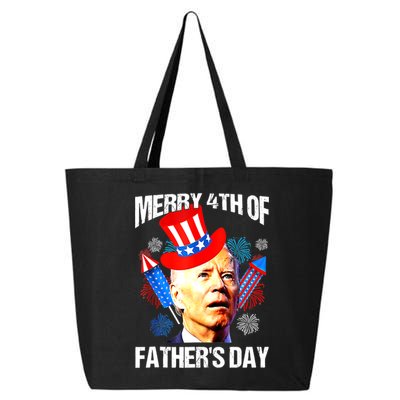 Joe Biden Confused Merry 4th Of Fathers Day Fourth Of July 25L Jumbo Tote