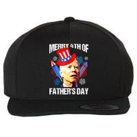 Joe Biden Confused Merry 4th Of Fathers Day Fourth Of July Wool Snapback Cap