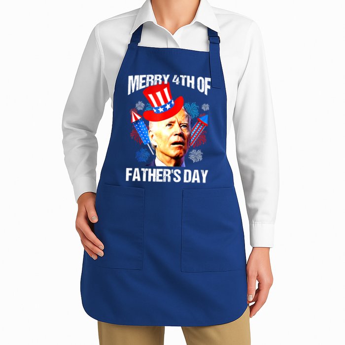 Joe Biden Confused Merry 4th Of Fathers Day Fourth Of July Apron