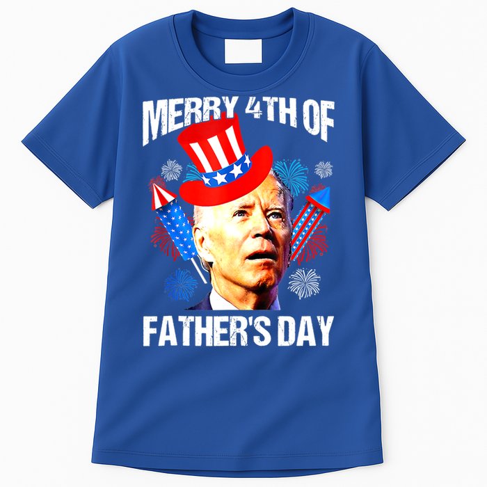 Joe Biden Confused Merry 4th Of Fathers Day Fourth Of July Tall T-Shirt