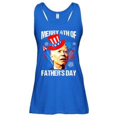 Joe Biden Confused Merry 4th Of Fathers Day Fourth Of July Ladies Essential Flowy Tank
