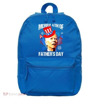 Joe Biden Confused Merry 4th Of Fathers Day Fourth Of July 16 in Basic Backpack