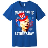 Joe Biden Confused Merry 4th Of Fathers Day Fourth Of July Premium T-Shirt