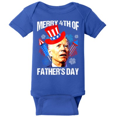 Joe Biden Confused Merry 4th Of Fathers Day Fourth Of July Baby Bodysuit