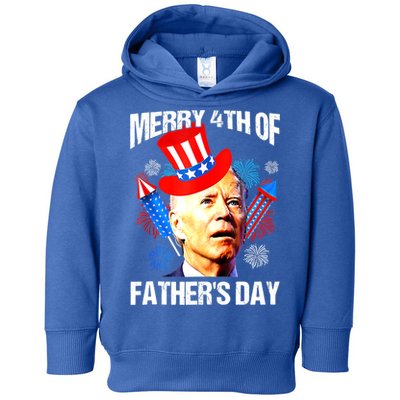 Joe Biden Confused Merry 4th Of Fathers Day Fourth Of July Toddler Hoodie
