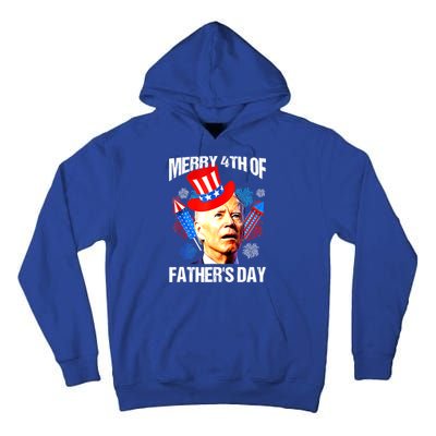 Joe Biden Confused Merry 4th Of Fathers Day Fourth Of July Tall Hoodie