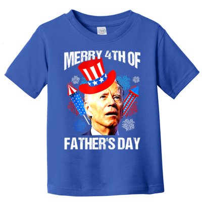 Joe Biden Confused Merry 4th Of Fathers Day Fourth Of July Toddler T-Shirt