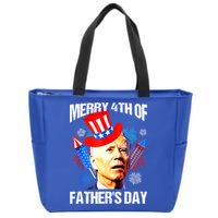 Joe Biden Confused Merry 4th Of Fathers Day Fourth Of July Zip Tote Bag