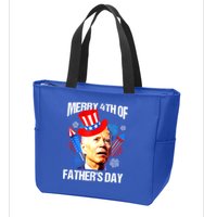Joe Biden Confused Merry 4th Of Fathers Day Fourth Of July Zip Tote Bag