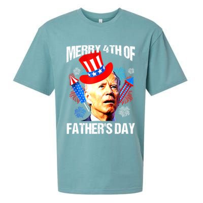 Joe Biden Confused Merry 4th Of Fathers Day Fourth Of July Sueded Cloud Jersey T-Shirt