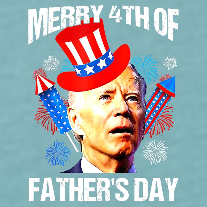 Joe Biden Confused Merry 4th Of Fathers Day Fourth Of July Sueded Cloud Jersey T-Shirt