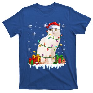 Japanese Bobtail Cat Xmas Light Christmas Kitten Lover Gift T-Shirt