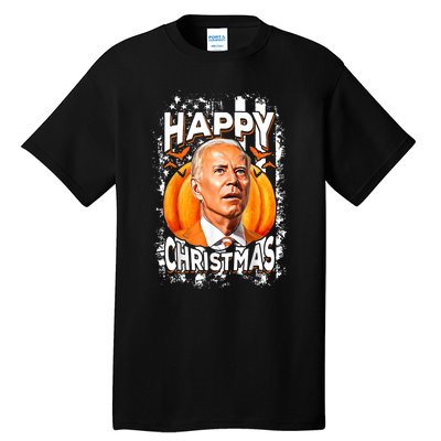 Joe Biden Confused Happy Christmas Funny Halloween Tall T-Shirt