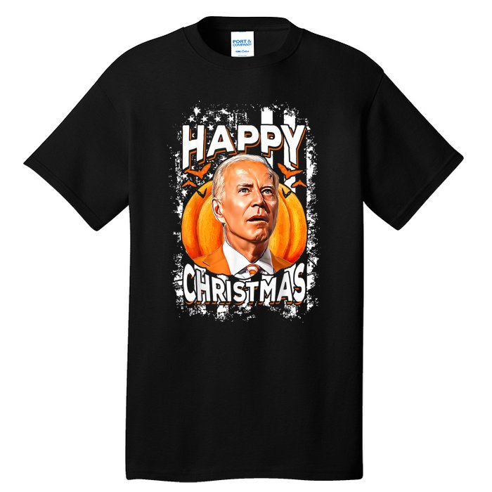 Joe Biden Confused Happy Christmas Funny Halloween Tall T-Shirt