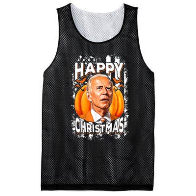 Joe Biden Confused Happy Christmas Funny Halloween Mesh Reversible Basketball Jersey Tank