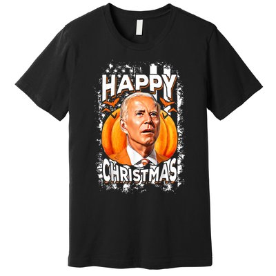 Joe Biden Confused Happy Christmas Funny Halloween Premium T-Shirt