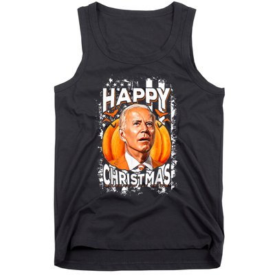 Joe Biden Confused Happy Christmas Funny Halloween Tank Top