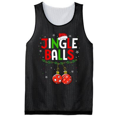 Jingle Balls Christmas Funny Matching Couple Jingle Balls Mesh Reversible Basketball Jersey Tank