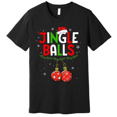 Jingle Balls Christmas Funny Matching Couple Jingle Balls Premium T-Shirt