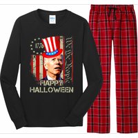 Joe Biden Confused Patriotic Merry Christmas For 4th Of July Long Sleeve Pajama Set