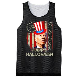 Joe Biden Confused Patriotic Merry Christmas For 4th Of July Mesh Reversible Basketball Jersey Tank