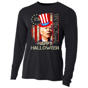 Joe Biden Confused Patriotic Merry Christmas For 4th Of July Cooling Performance Long Sleeve Crew