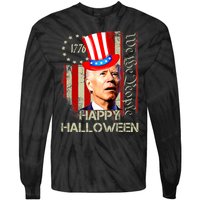 Joe Biden Confused Patriotic Merry Christmas For 4th Of July Tie-Dye Long Sleeve Shirt