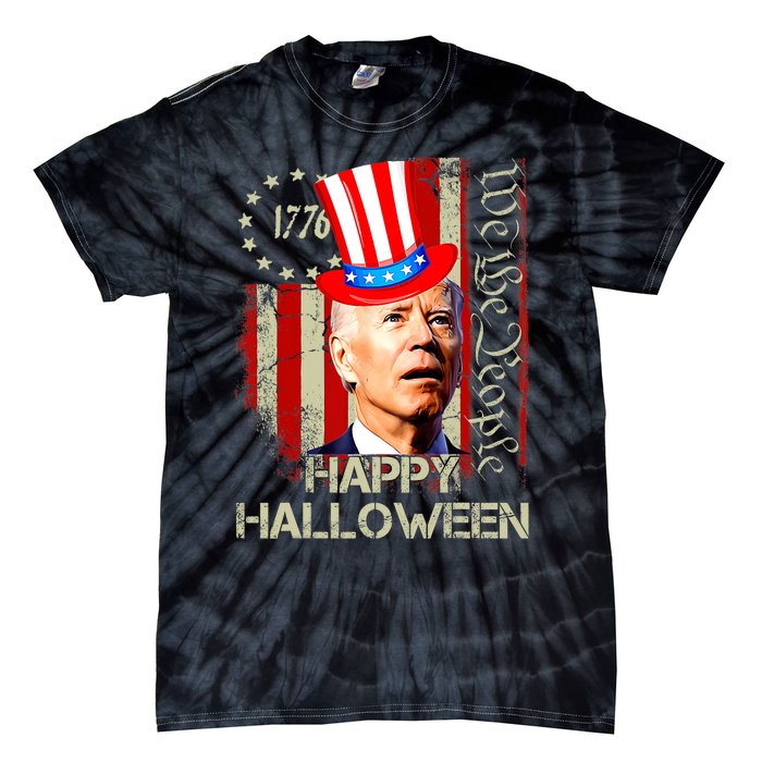 Joe Biden Confused Patriotic Merry Christmas For 4th Of July Tie-Dye T-Shirt