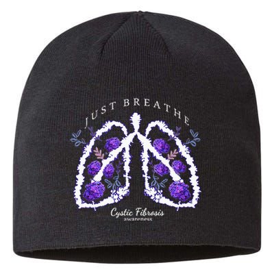 Just Breathe Cystic Fibrosis Awareness Sustainable Beanie