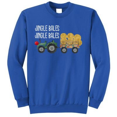 Jingle Bales Christmas Tree Tractor Farmer Farming Family Great Gift Sweatshirt